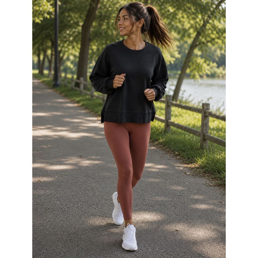 Black Athleta Casual Workout Sweater medium Neutral Dark Active Tennis Medium